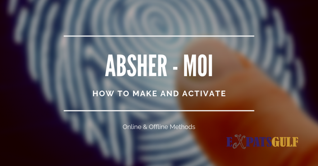 How to make and activate an absher account online