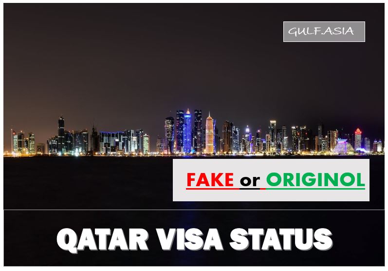 Qatar Visa Original or Fake